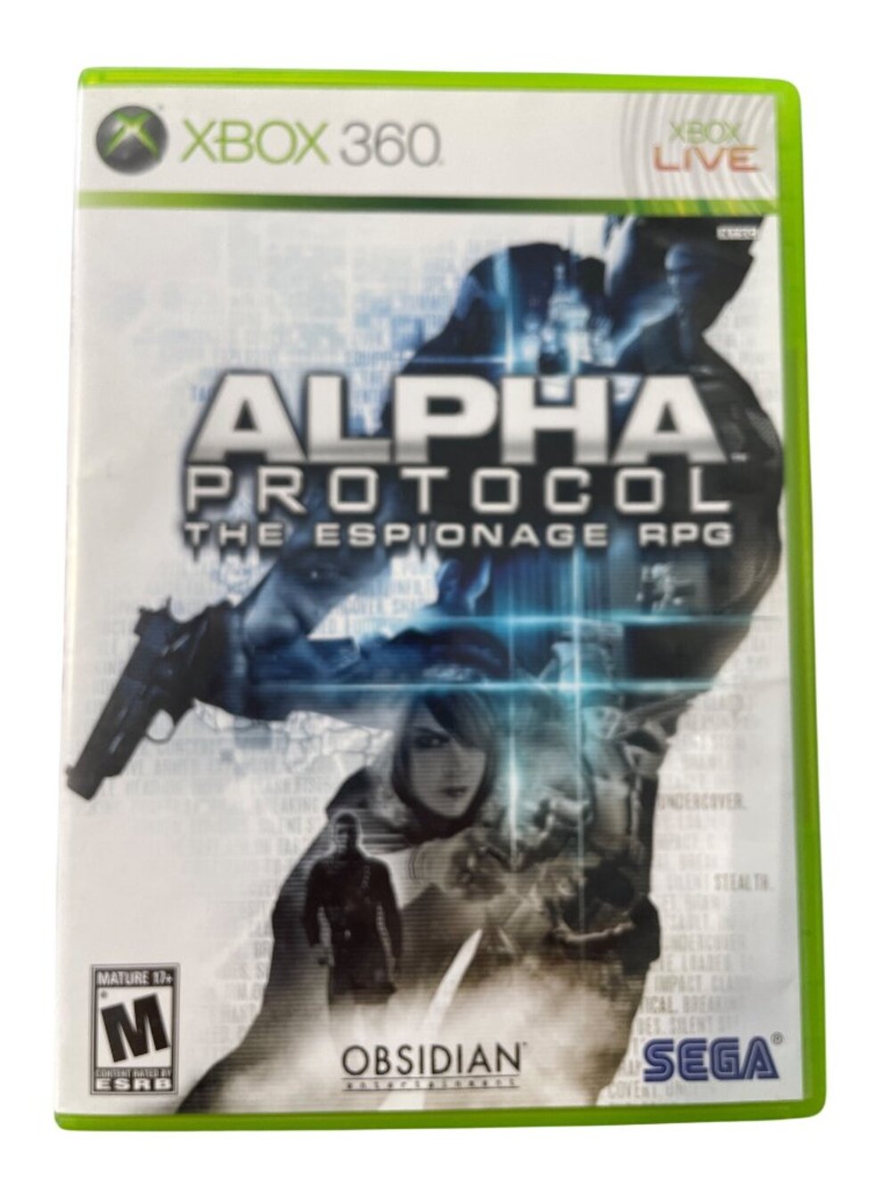 Xbox 360 Game Alpha Protocol The Espionage RPG Obsidian Complete M Rated USA